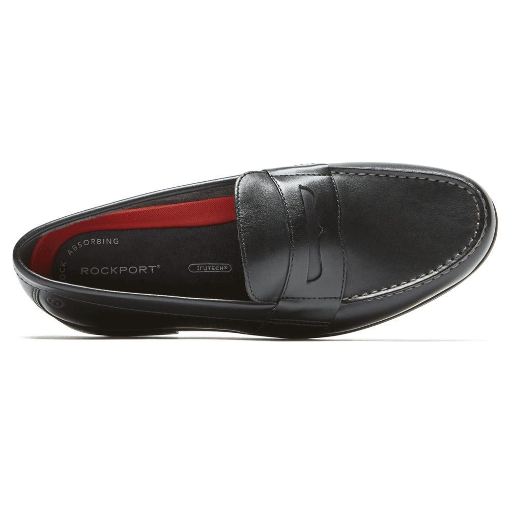 Mocasines Rockport Hombre Mexico - Classic Lite 2 Penny Negros - WRYAM5629